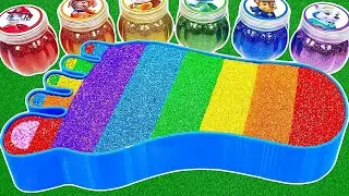 ASMR Slime DIY &ndash; Relaxing Candy Rainbow ASMR with Gumball Explosion