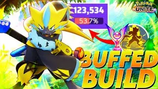 THIS BUFF MADE ZERAORA GODLY SPEEDSTER WITH THIS INSANE VOLT DISCHARGE META BUILD!!! | Pokemon Unite