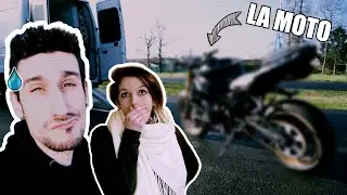 ON VA CHERCHER UNE MOTO KAWASAKI ZX6R ! (Elle a failli tomber)