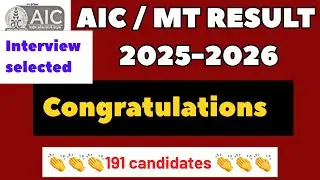 Aic mt result 2025📣#aic mt result 023#youtubevideos#viral videos #videos#bankjobs#shorts#ssccgl#ssc