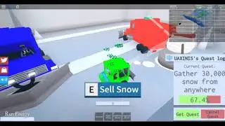 Roblox - Completing a big quest (Snow Shoveling Simulator)