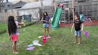 Making bubbles with Glove A Bubbles and Wave A Bubble