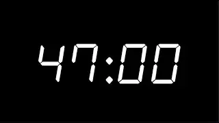 47 Minute Countdown Timer | Digital Clock