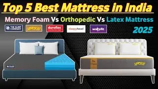 Top 5 Best Mattress in India 2025🔥🔥Best Mattress For Back Pain 2025🔥Mattress Buying Guide