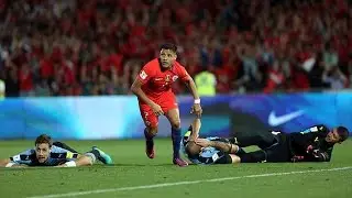 Alexis Sánchez vs Uruguay -  Relatos Trovador del Gol (15/11/2016) HD 720p