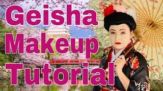 Geisha, Easy costume idea and make up tutorial. This is Cal O' Ween!
