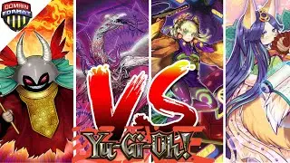 Domain Format Game! 4 Player Yugioh (Branded/Witchcrafters-Spellbooks/P.U.N.K./Red Archfiend Dragon)