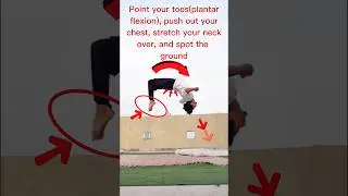 Backflip Layout tutorial | Tips ✅💯 #backflip  #shorts