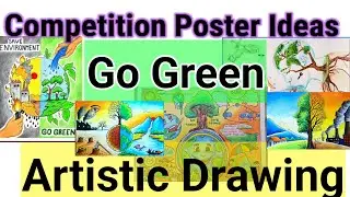 Go Green Artistic Winning Posters 2024, Win Poster Competition