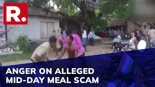 Bengal: Clashes Break Out Between Police & Locals Over Alleged Mid-day Meal Scam; Bikes Set Ablaze