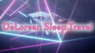 Relaxing sleep inducing loop   Time Travel DeLorean   Aesthetic ambiance