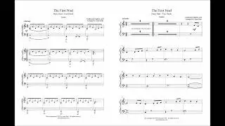 The First Noel (late elementary student/teacher piano duet)