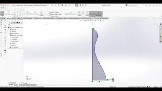 Solidworks Tutorial for Beginners - Editing Spline exercise 4  Solution (Display control polygon)