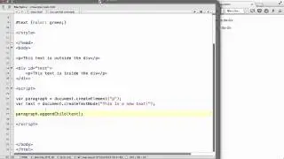 JavaScript - 29. Creating new HTML elements using HTML DOM