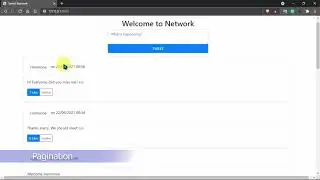 Project Network - a Twitter like social network website