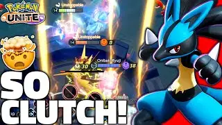 Enemies got ZAPDOS!😱 But I'm the CLUTCH Master!😎 (Pokémon Unite Lucario Master Build & Held Items)