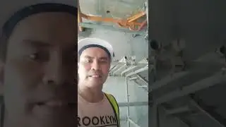 plastering of balance support for pipe chase