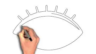 Easy to draw Eye with light reflection drawing image