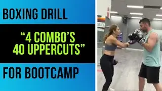Boxing Drill for Bootcamp: “4 combo’s: 40 uppercuts” #shorts