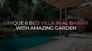 UNIQUE 6 BED VILLA IN AL BARARI WITH AMAZING GARDEN FOR SALE | AX CAPITAL | 4K