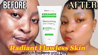CLEAR SOFT AND SMOOTH SKIN✨SILKY SKIN !! FaceFact Ceramide moisturising gel cream(review)how to use