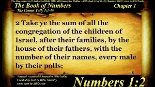 Bible Book #04 - Numbers Chapter 1 - The Holy Bible KJV Read Along Audio/Video/Text