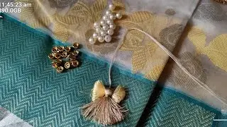 Totally New Pattern grand saree kuchu design tassel || How to make new design saree kuchu tassels