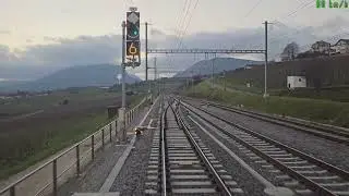 [Cab-ride] Neuch&acirc;tel - Buttes, en cabine d'un R21 (RBDe560 Domino)