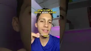 How to edit a tiktok video after posted #contentcreator #shorts #videoediting