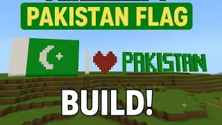 Minecraft Build: Pakistan Flag 🇵🇰 | I Love Pakistan in Minecraft 