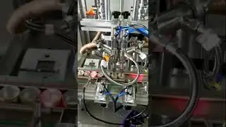 Automatic hot filling machine for balm, lip and pain balm, 2 head hot filling equipment