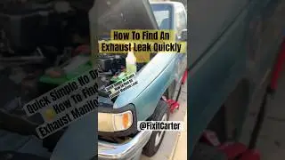 How To Find A Manifold Exhaust Leak With Out Smoke Machine! No Drama!