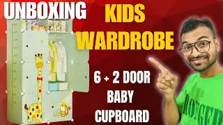 Kid's Wardrobe Unboxing | Foldable Plastic Almirah for Babies 🍼👶👶👶✨ Complete Assembly