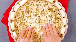 Dr&uuml;cke Zimtschnecken in eine Kuchenform &ndash; das gab's noch nie!