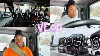 Trucking Vlog | Happy New Year! + Loading Cars + Late Delivery + Fueling | Female Truck Driver