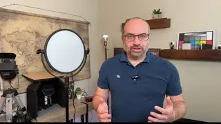 Lighting for an Actors self-tape home studio. GVM pancake lights. Neewer RGB 168