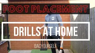 DRILLS AT HOME | BATTING | FOOT PLACEMENT