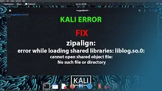 KALI FIX: zipalign: error while loading shared libraries