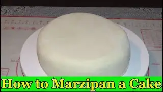 Как обвалять торт в марципане