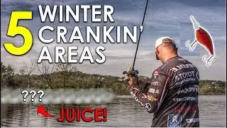 Best Winter Bass Fishing Areas for Crankbaits