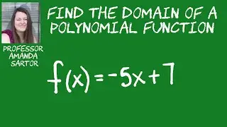 Find the Domain of a Polynomial Function