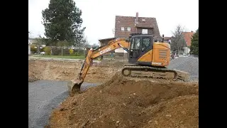 Doppelhäuser in Oberursel II 02 Baubeginn im April und es schneit