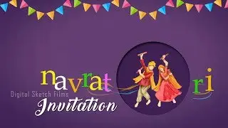 Navratri | Dandiya Raas Animated Invitation video