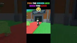 pov the server luck when you leave the server in steal a brainrot #roblox #stealabrainrot #shorts