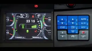 Komatsu HST wheel loaders monitor display