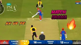 Drama Match | Karachi Kings vs Peshawar Zalmi | Pakistan Super League 2021 | Real Cricket 22