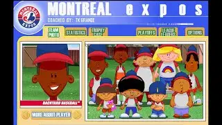 Backyard Baseball 01 Season Mode Episode 19: Montreal Expos AT Red Bombers--NLCS Game 2--Epic Game?