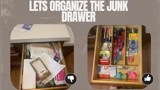 Tidying Up Messy Junk Drawer in Just 5 Minutes!