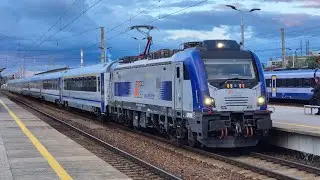 Wieczorne pociągi na stacji Warszawa Wschodnia - Maj 2025