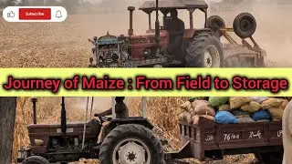 Hardworking hands loading of maize sacks and Disk harrow running at same time: Post-Harvest Story